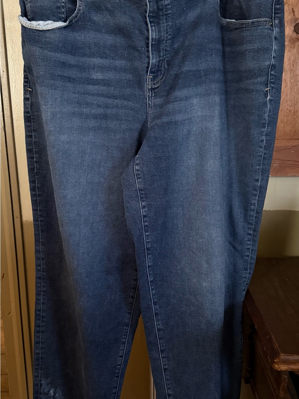 Lane Bryant Dark Blue Straight Leg Jeans - 18 - Very Good Condition #77